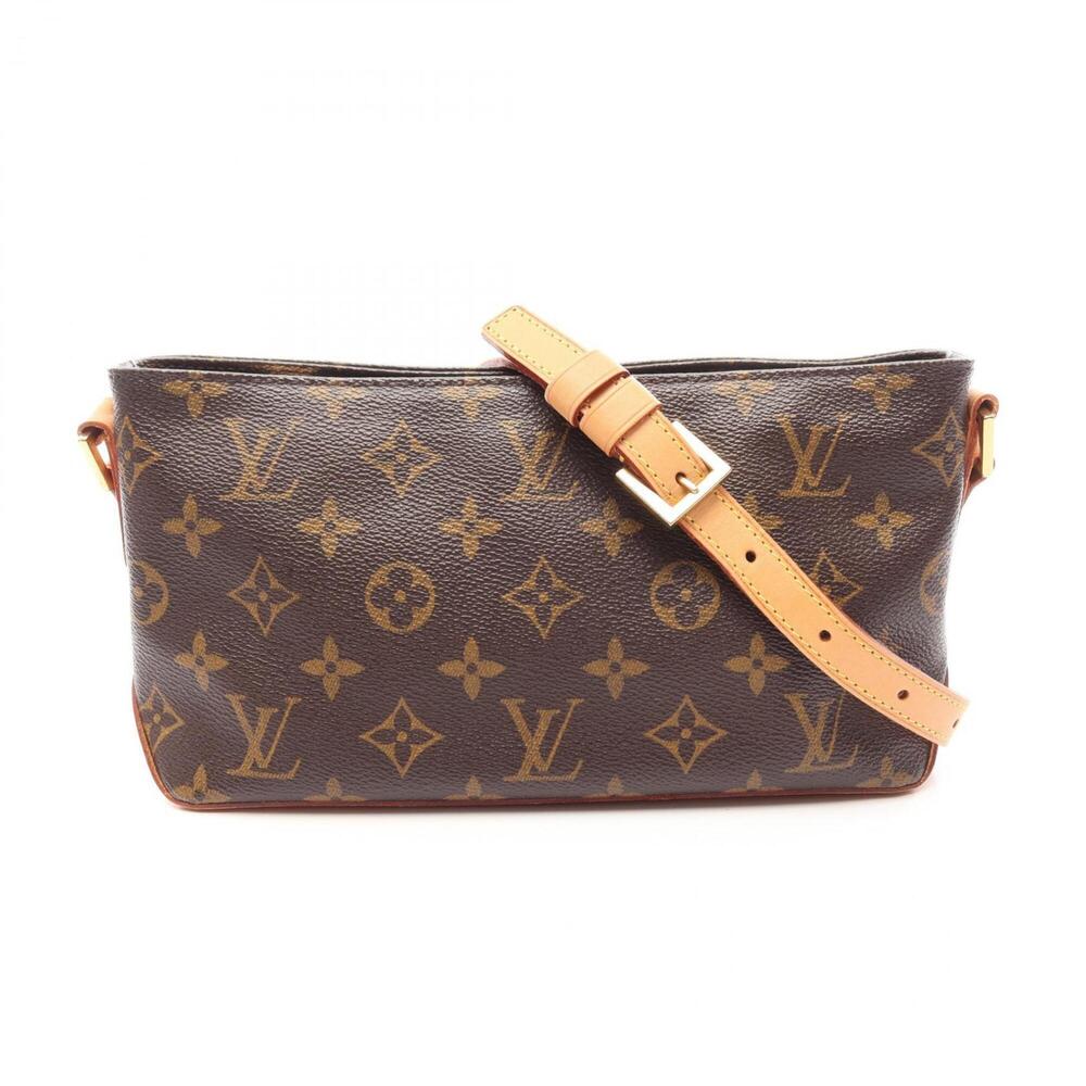 Louis Vuitton Trotteur Shoulder Bag/Handbag, Coated Canvas and Leather, Monog...